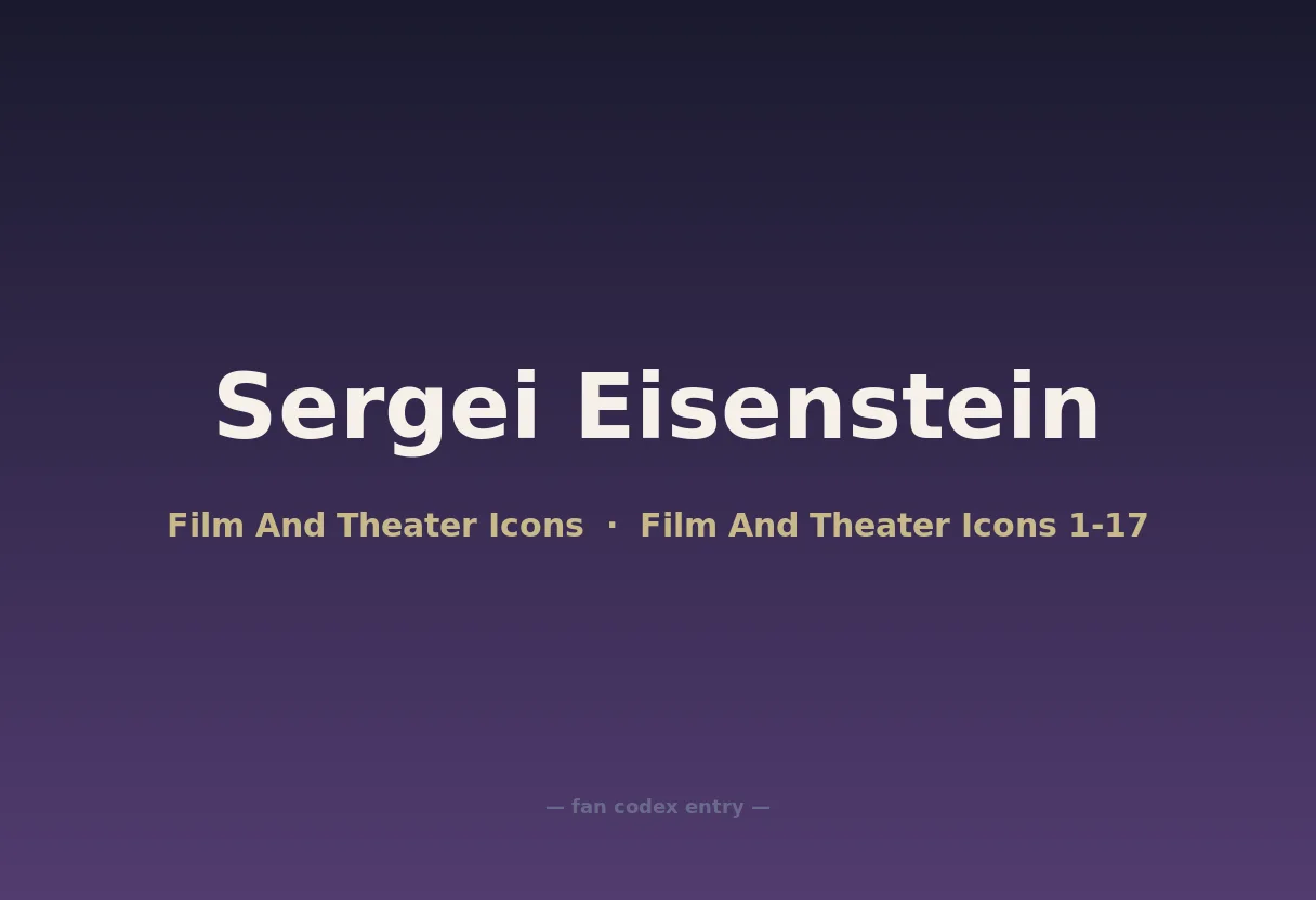 Sergei Eisenstein