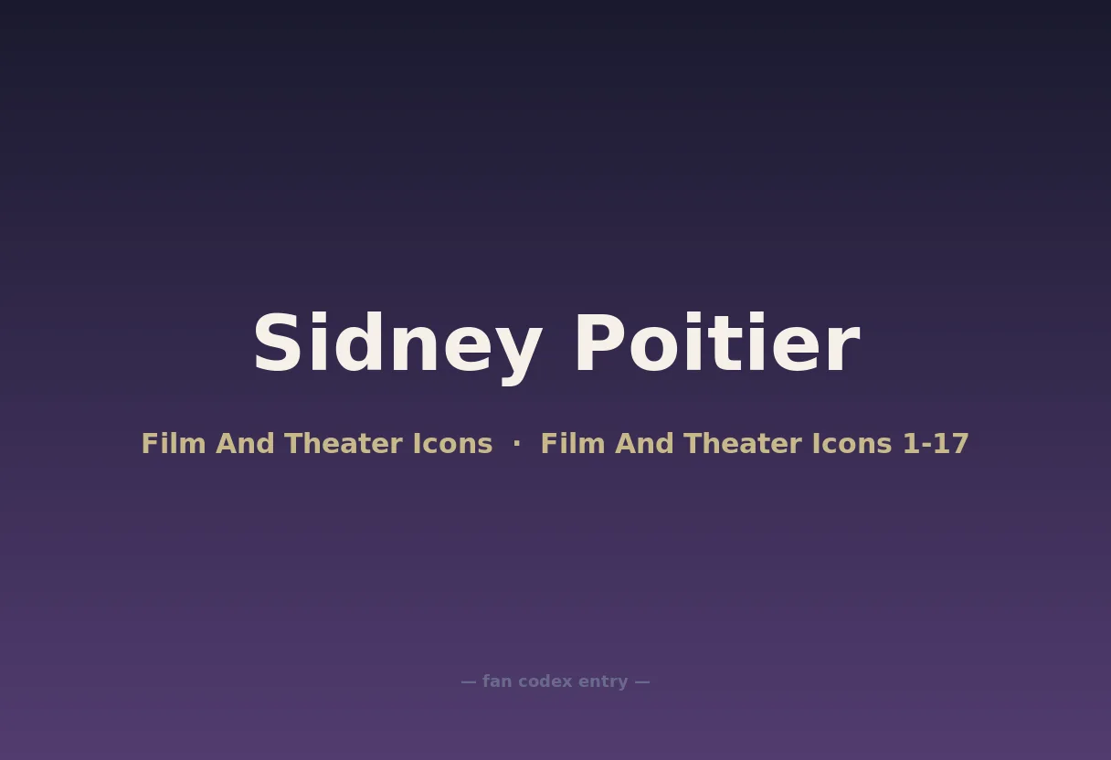 Sidney Poitier